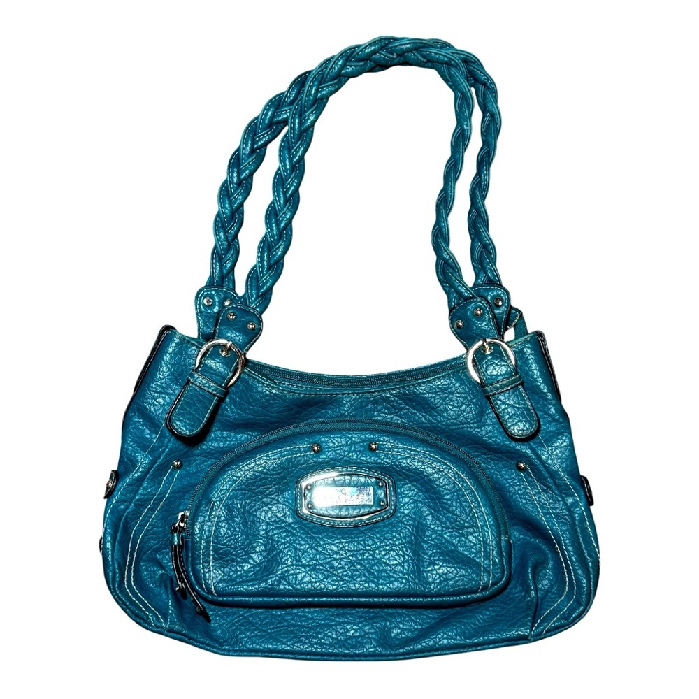 ROSETTI Teal Braided Handle Women's Bag